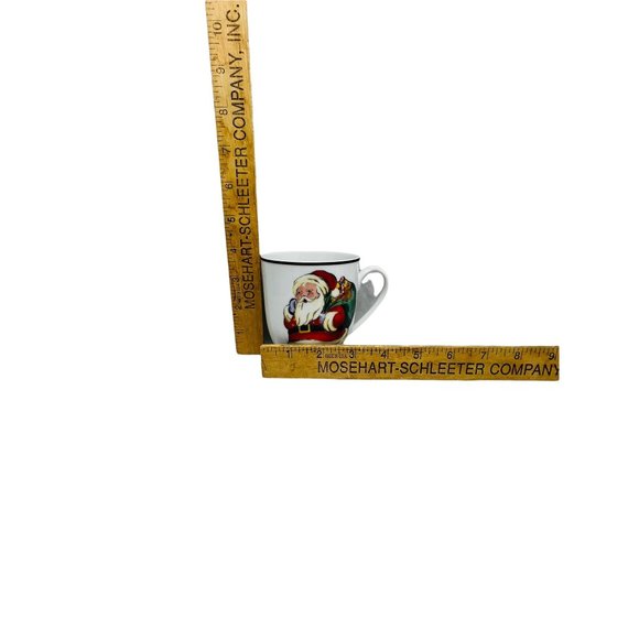 Linens And Things Vintage Santa Mugs Ceramic Set of 3 Santa's Toy Bag - Picture 7 of 8